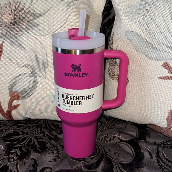 Stanley Quencher H2.0 FlowState Tumbler Cup - Fuschia Pink 40 oz - Picture 4 of 8